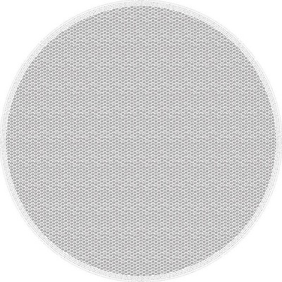 Tempaper 4'' Diamond Geometric Round Indoor/Outdoor Vinyl Floor Rug