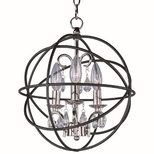 Maxim Lighting Orbit 3 - Light Chandelier in  Anthracite/Polished Nickel - 1 of 4