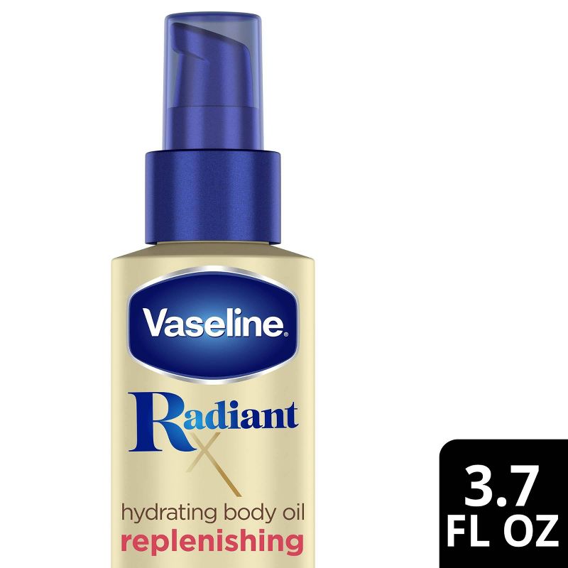 Vaseline Radiant x Hydrate &#38; Replenish Body Oil - 3.7oz, 1 of 9