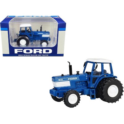 Ford TW-35 Tractor FWA with Duals Blue with White Top 1/64 Diecast Model by SpecCast