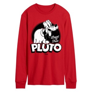 Men's - Disney - Vintage Pluto Long Sleeve Graphic T-Shirt - 1 of 2