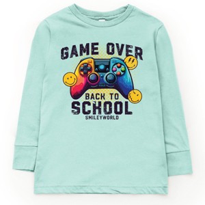 The Juniper Shop SmileyWorld Game Over Back To School Youth Long Sleeve Tee - 1 of 4