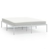 vidaXL Metal Bed Frame White 59.1 in.x78.7 in. - 2 of 4