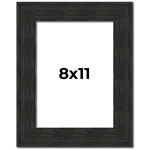 PosterPalooza | Photo Size Contemporary Black Frame - UV Acrylic, Foam Board Backing, Hanging Hardware - 1 of 4