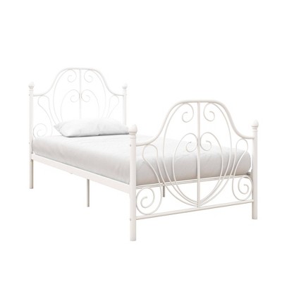 target white twin bed