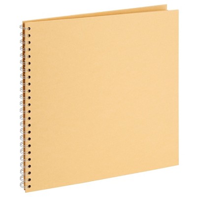 Paper Junkie 12x12 Album for Scrapbooking, Hardcover Kraft Paper Material, Spiral Bound Sketchbook (40 Sheets)