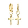 Pure Collection by Ross-Simons Italian 14kt Yellow Gold Charm-Compatible Huggie Hoop Earrings - 3 of 4