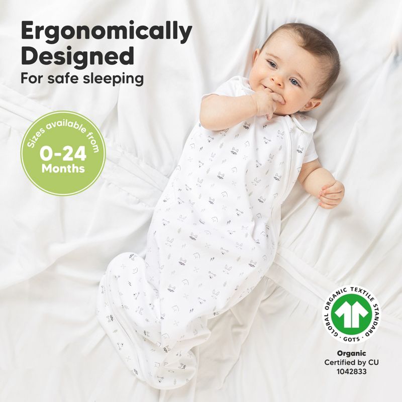 KeaBabies Organic Baby Sleep Sack Wearable Blanket, Baby Sleeping Bag 0-24 Months, Baby Sleep Sacks, 3 of 11