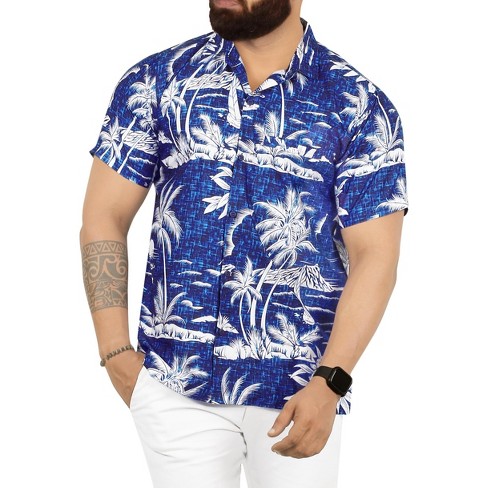 LA LEELA Mens Hawaiian Shirts Short Sleeve Button Down Shirt Men's Hawaii Shirts Vacation Casual Beach Shirts for Men Funny - image 1 of 4