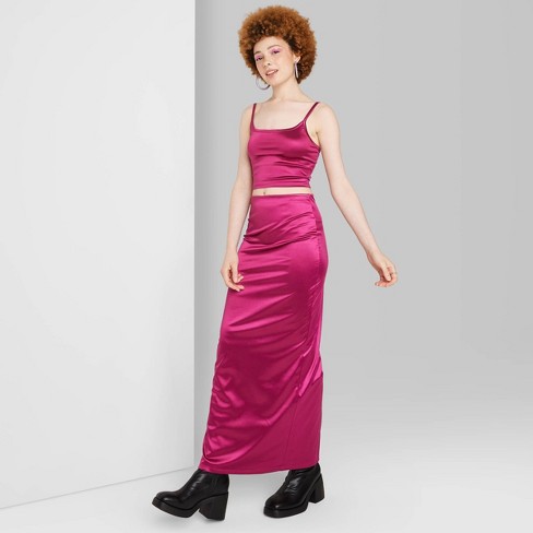 Wild fable pink outlet metallic skirt