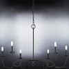 Urban Ambiance Luxury Traditional Chandelier 24''H x 40''W,  Midnight Black Finish,  Warwick Collection, UHP4081 - 4 of 4