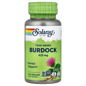Solaray True Herbs, Burdock, 425 mg, 100 VegCaps - 1 of 4