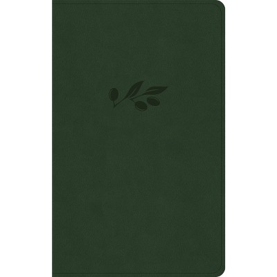 CSB Single-Column Personal Size Reference Bible, Olive Leathertouch - by  Csb Bibles by Holman (Leather Bound)