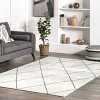 Arvin Olano x Rugs USA - Addy Trellis Machine Washable Shag Indoor Area Rug - 2 of 4