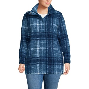 Lands' End Women's Boucle Fleece Coat - 1 of 4