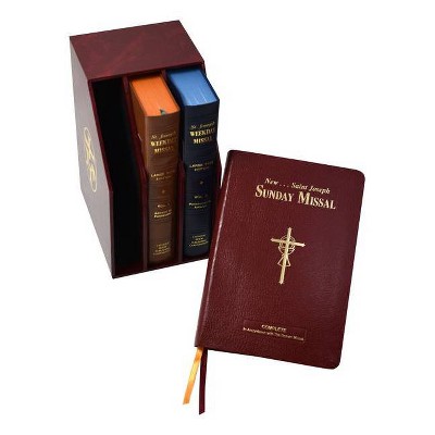 St. Joseph Daily and Sunday Missal (Large Type Editions) - by  Catholic Book Publishing & Icel (Leather Bound)