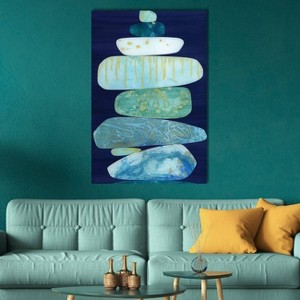 iCanvas Stone Blue by Jane Monteith Canvas Print Wall Art - 1 of 3