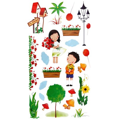Slickblue Plant Fun Wall Decals - Waterproof Vinyl Stickers for Home Décor, Easy Peel & Stick Application
