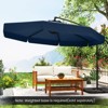 Tangkula 10FT Offset Hanging Umbrella Patio Cantilever Umbrella w/ Easy Tilt Adjustment - 4 of 4