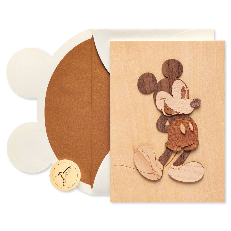 Mickey Mouse Lasercut Wood Card - PAPYRUS, 5 of 7