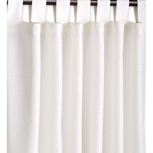 Outdoor Woven Grasscloth Curtain Panel W Tab Top 54 W X 108