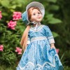 The Queen's Treasures 18 Inch Doll 1800's Style Blue Dress Gown and Hat - 3 of 4