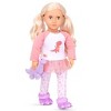 Our Generation Dinosaur Pajama Outfit for 18" Dolls - Dream Bright, Sleep Tight - image 2 of 4