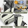 Outdoor Rugs UV Resistant Waterproof Patio Rug, Plastic Straw Reversible Portable Rug Modern Carpet for Beach Balcony Deck Yard - 4 of 4