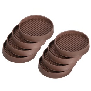 Unique Bargains Round Non-Slip Furniture Chair Leg Floor Protectors 8 Pcs - 1 of 4