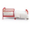 NicBex Twin Size Simple Wood Toddler Bed with Wooden Curved Headboard & Safety Rail,Cute Platform Bed for Kids Room - 4 of 4