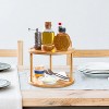LunaLulinlk Two-Tier Bamboo 10" Lazy Susan Turntable for Cabinets, Countertop, Panty or Table - 4 of 4