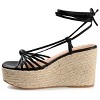 Journee Collection Womens Catalinn Tru Comfort Foam Espadrille Platform Sandals Black 9.5 - 2 of 4