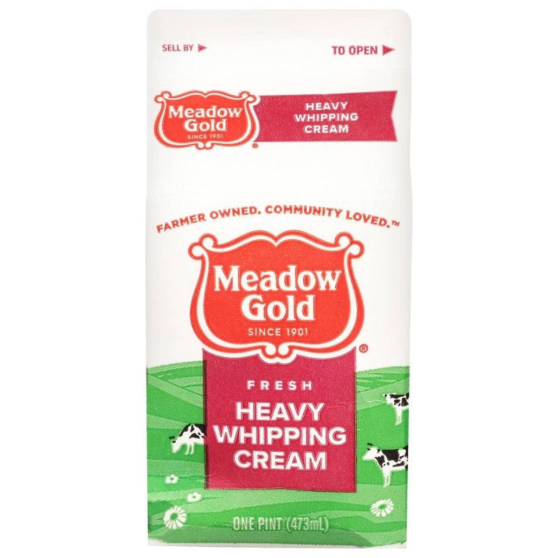 Meadow Gold Heavy Whipping Cream - 16 fl oz (1pt), 1 of 8