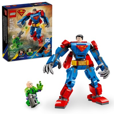 LEGO DC Superman Mech vs. Lex Luthor Action Figures Building Toy 76302