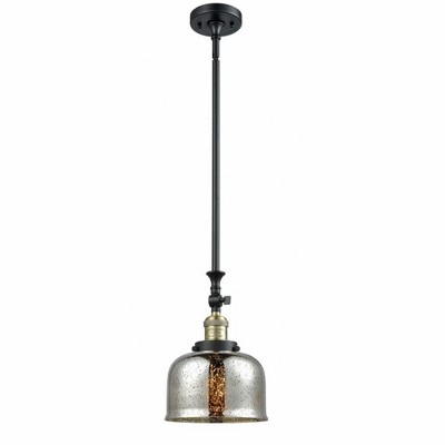 Bell - 1 Light Stem Hung Tiltable Mini Pendant In Industrial Style-14 Inches Tall and 8 Inches Wide