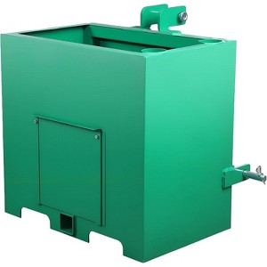 Coucheta 3 Point Ballast Box, 800LB Capacity w/ 2" Quick Hitch Receiver, 5 cu.ft Heavy Duty Tractor Weight Box w/Sliding Door, 3mm Steel - 1 of 4