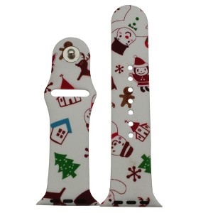 Olivia Pratt Christmas Printed Silicone Apple Watch Band - 1 of 4