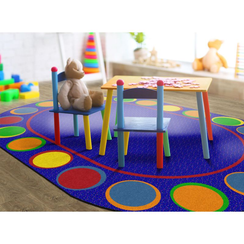 Flagship Carpets Sitting Spots Children's Classroom Area Rug, Seats 20, 6' x 8'4", 2 of 5
