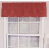 RLF Home Bubbles Tailored 100% Cotton with Fully Lined 3" Rod Pocket Valnance for Windows 50" x 14" Red - 2 of 4