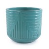 Wooakway 16" Dia Outdoor Indoor Ceramic Planter Pot Decorative Planter with Drainage Hole Patio Flower Pot - 2 of 4