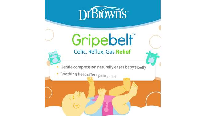 Dr. Brown&#39;s Infant Gripebelt for Colic Relief Heated Swaddling Belt - Lamb, 2 of 13, play video