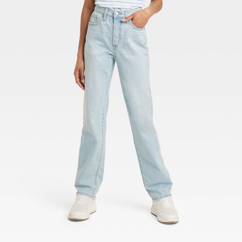 Women's High-Rise 90's Straight Jeans - Universal Thread™ Vintage Light  Wash 00