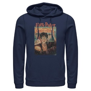 Mens Harry Potter and the Philosopher's Stone Goblet Of Fire Cover Lightweight Hoodie - 1 of 4
