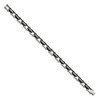 Black Bow Jewelry Men's 6mm Stainless Steel Black Rubber Bracelet, 8.75 Inch - 2 of 4