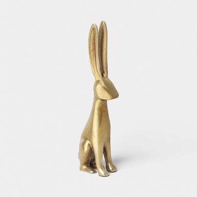 Easter Gold Metal Sitting Bunny - Threshold™