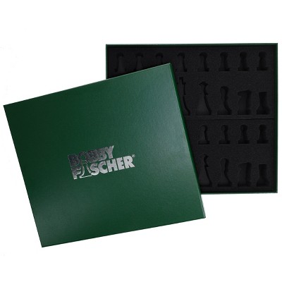 Bobby Fischer Metal & Acrylic Chess Pieces with 3.5 inch King