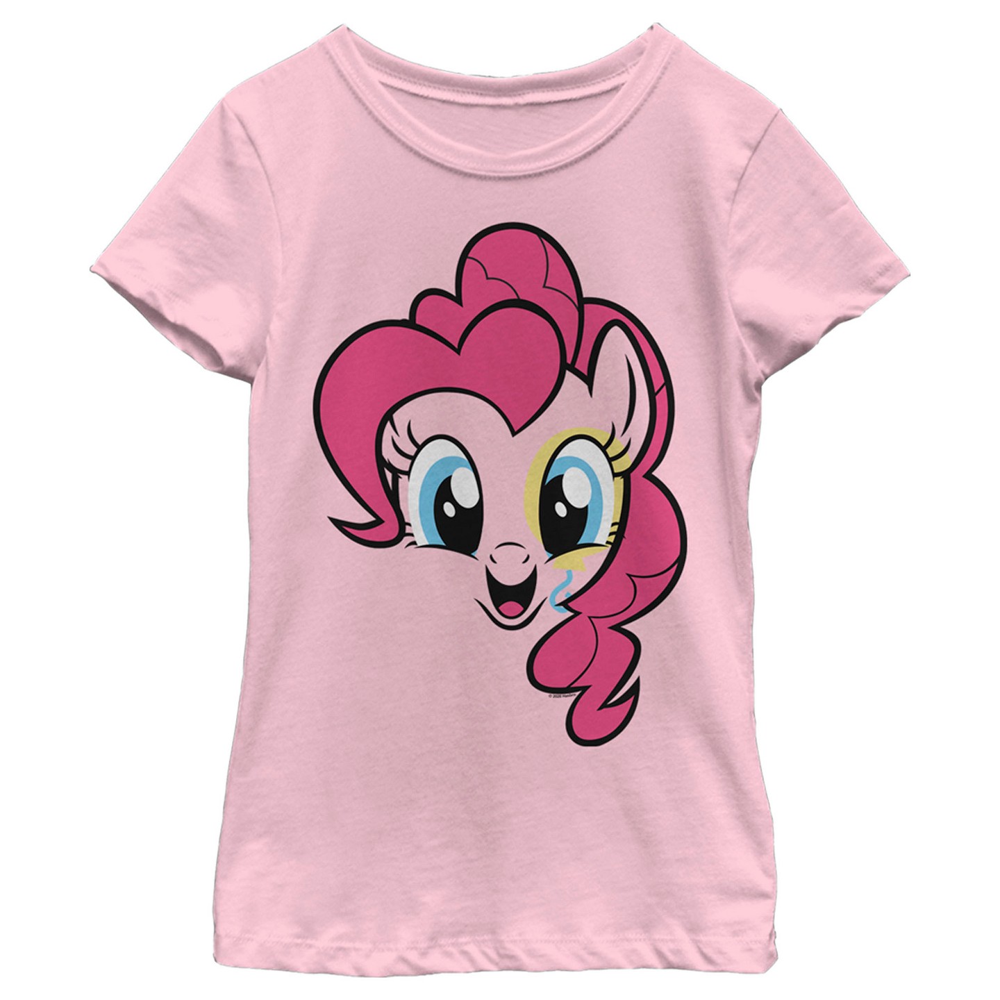 Футболка My Little Pony Pinkie Pie Face T-Shirt - Light Pink для девочек, цвет: Светлый розовый — фото 1