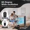 SUGIFT 35" Tower Fan for Bedroom, Oscillating Fans for Indoors with 3 Speeds, 3 Modes, 7.5H Timer, Bladeless Fan, Standing Floor Fans, Black - 2 of 4