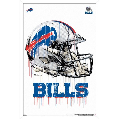 Trends International Nfl Buffalo Bills - Drip Helmet 20 Framed Wall Poster  Prints White Framed Version 14.725' X 22.375' : Target