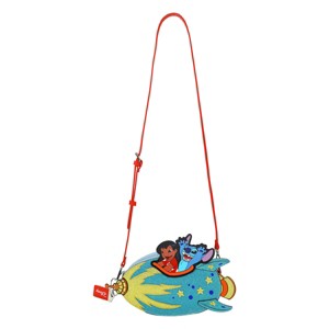 Lilo & Stitch Rocketship Women's Novelty crossbody bag With Glitter Fabric - 1 of 4
